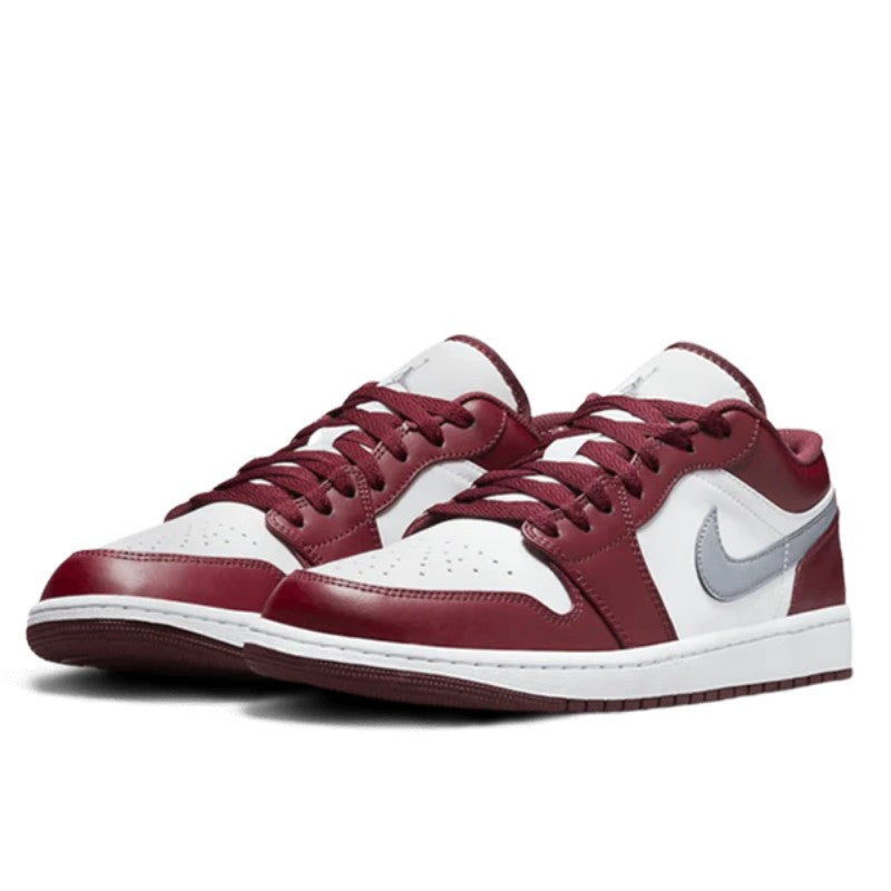 Air Jordan - Air Jordan 1 Low Bordeaux - White/Bordeaux/Grey