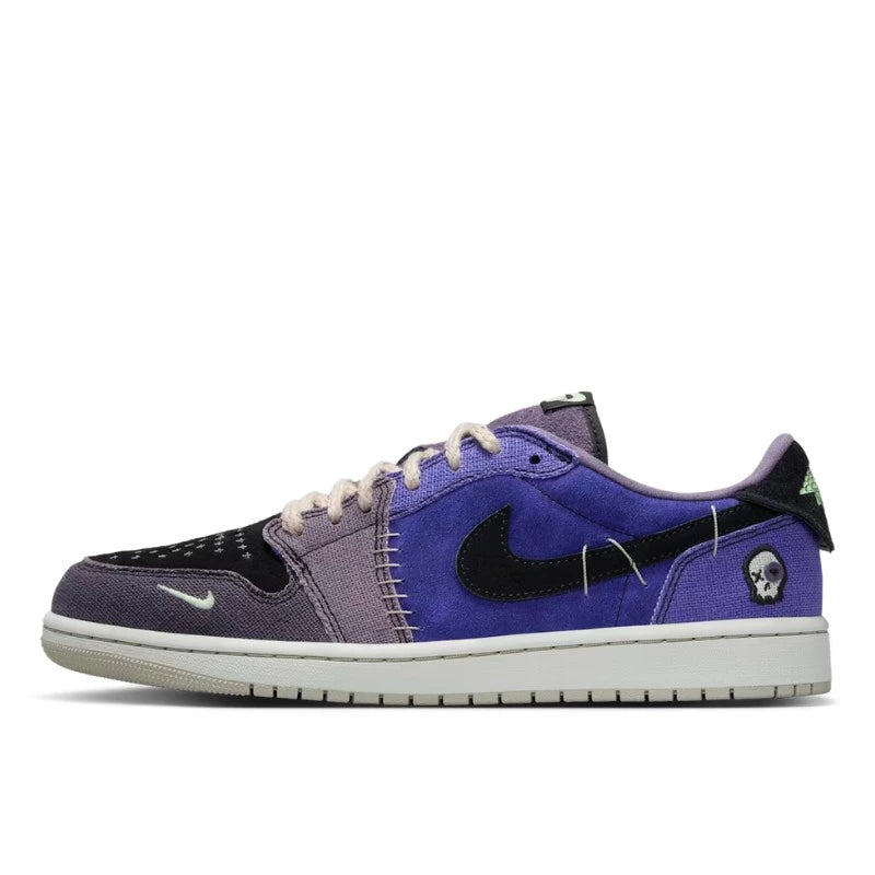 Air Jordan - Air Jordan 1 Retro Low Og Zion Williamson Voodoo Alternate - Regency Purple/Vapor Green/Black/Dark Raisin/Daybreak/Light Silver