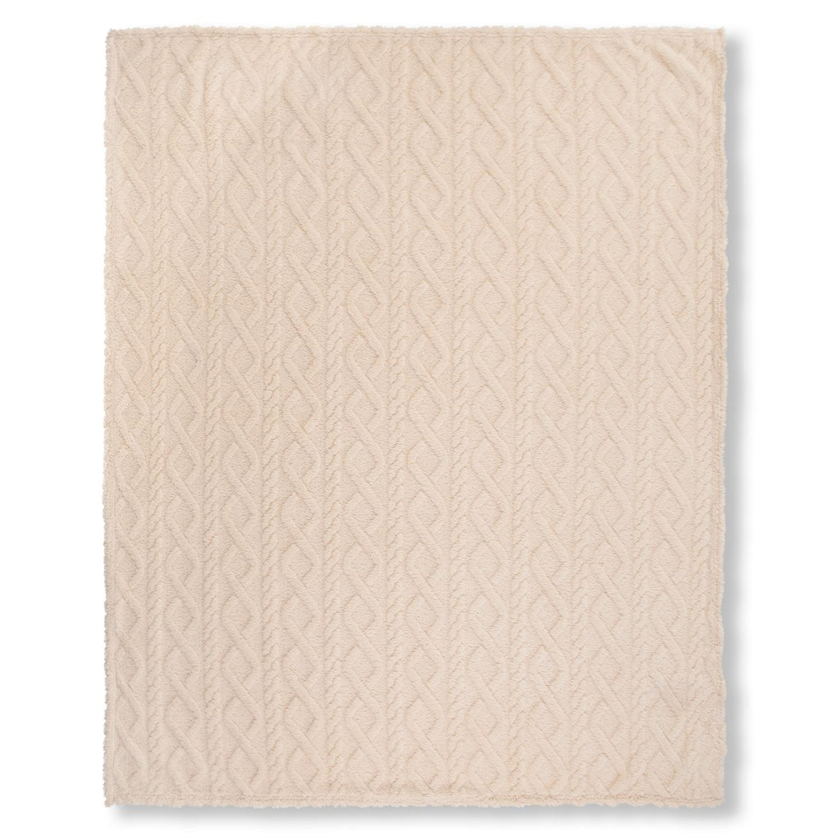Descanso - Plaid - Jacquard Teddy - Ecru