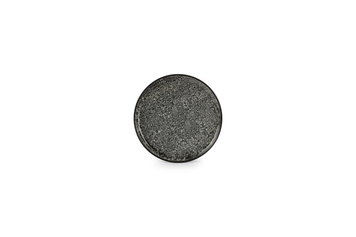Ona - Plate 20cm black Gravel - set/2