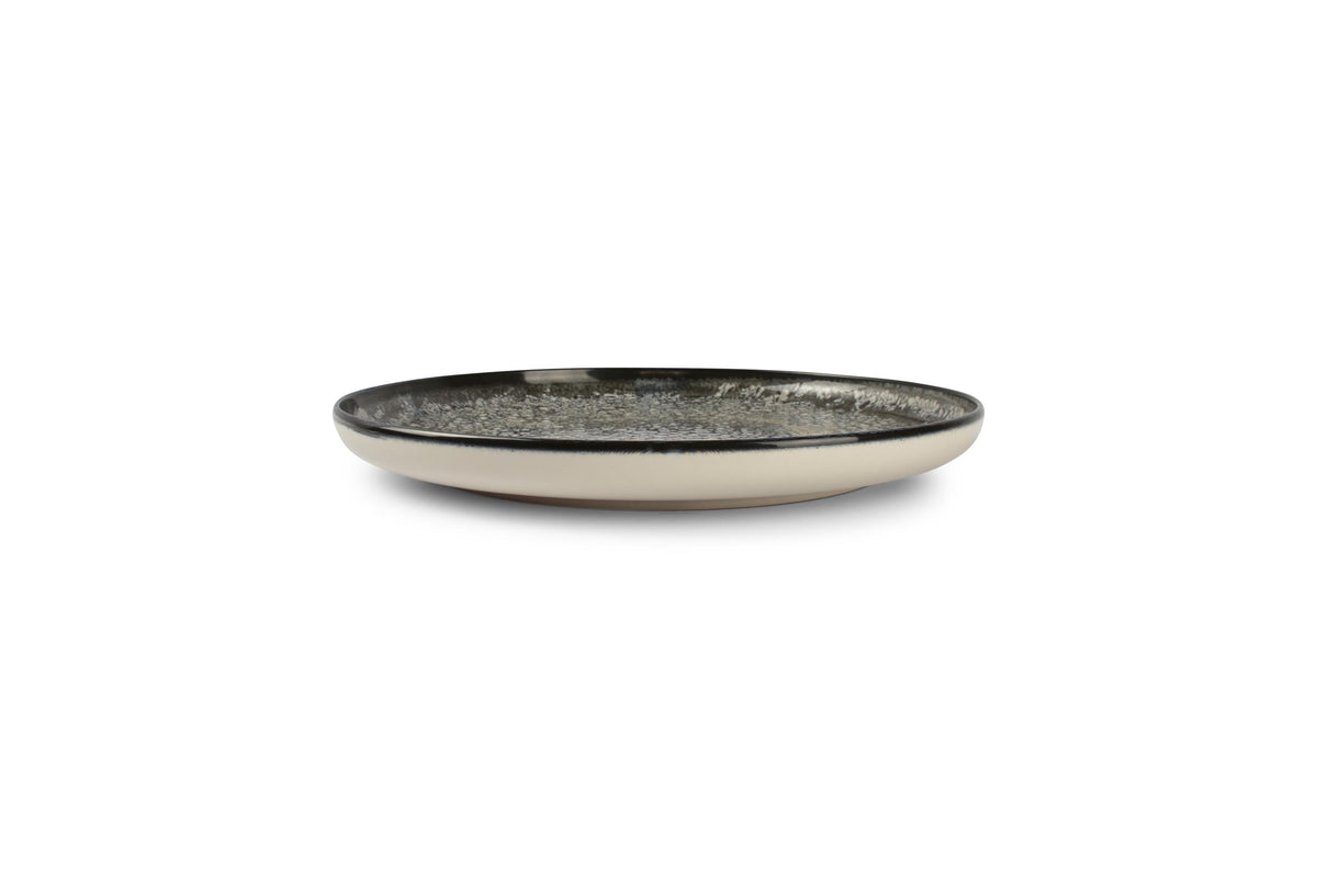 Ona - Plate 27cm black Gravel set/ 2
