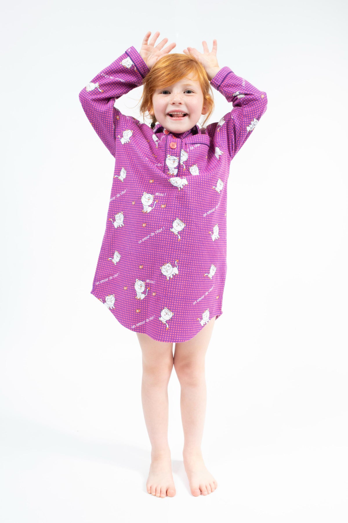 Nachthemd Flanel Kid Blue