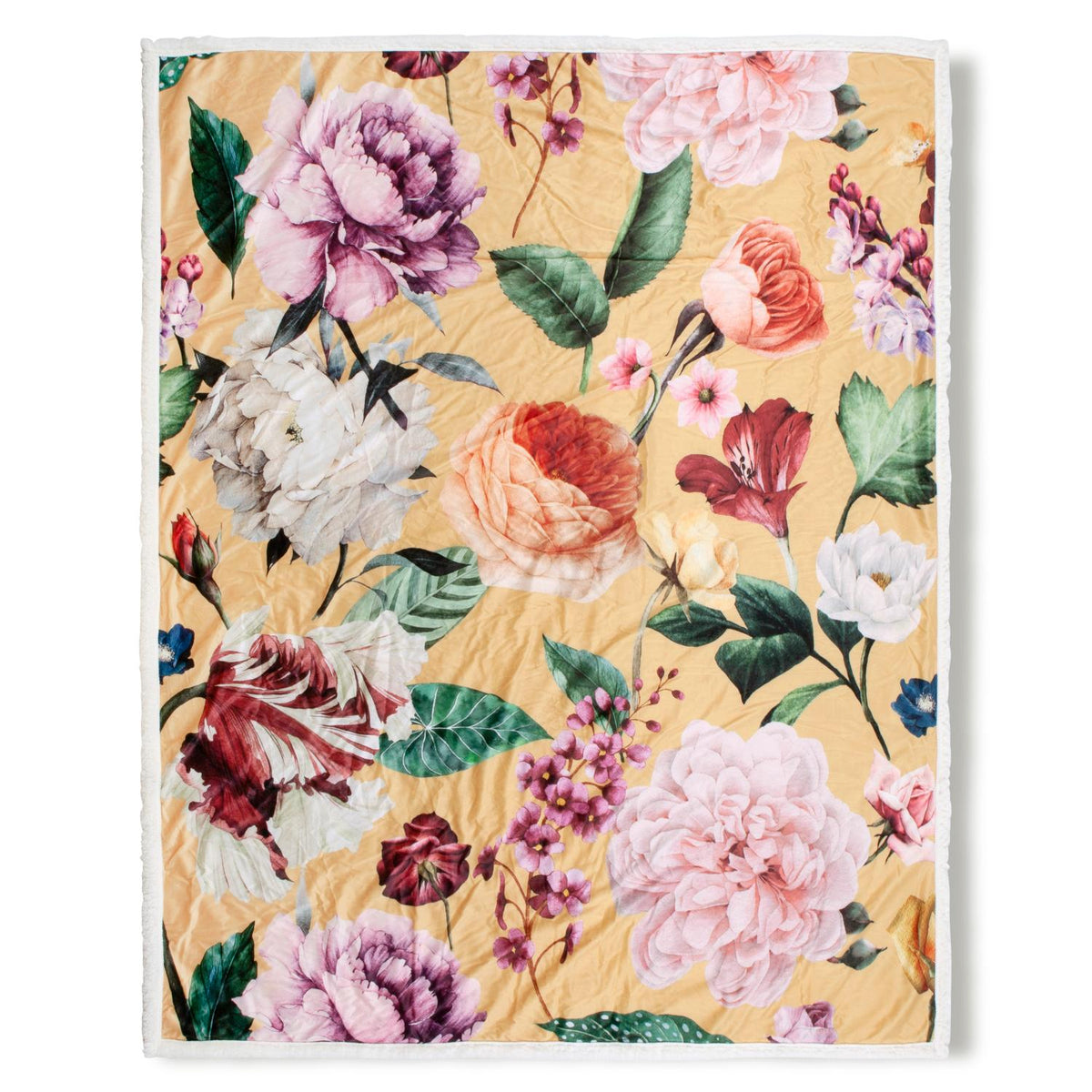 Descanso - Plaid - Fiori - Ochre