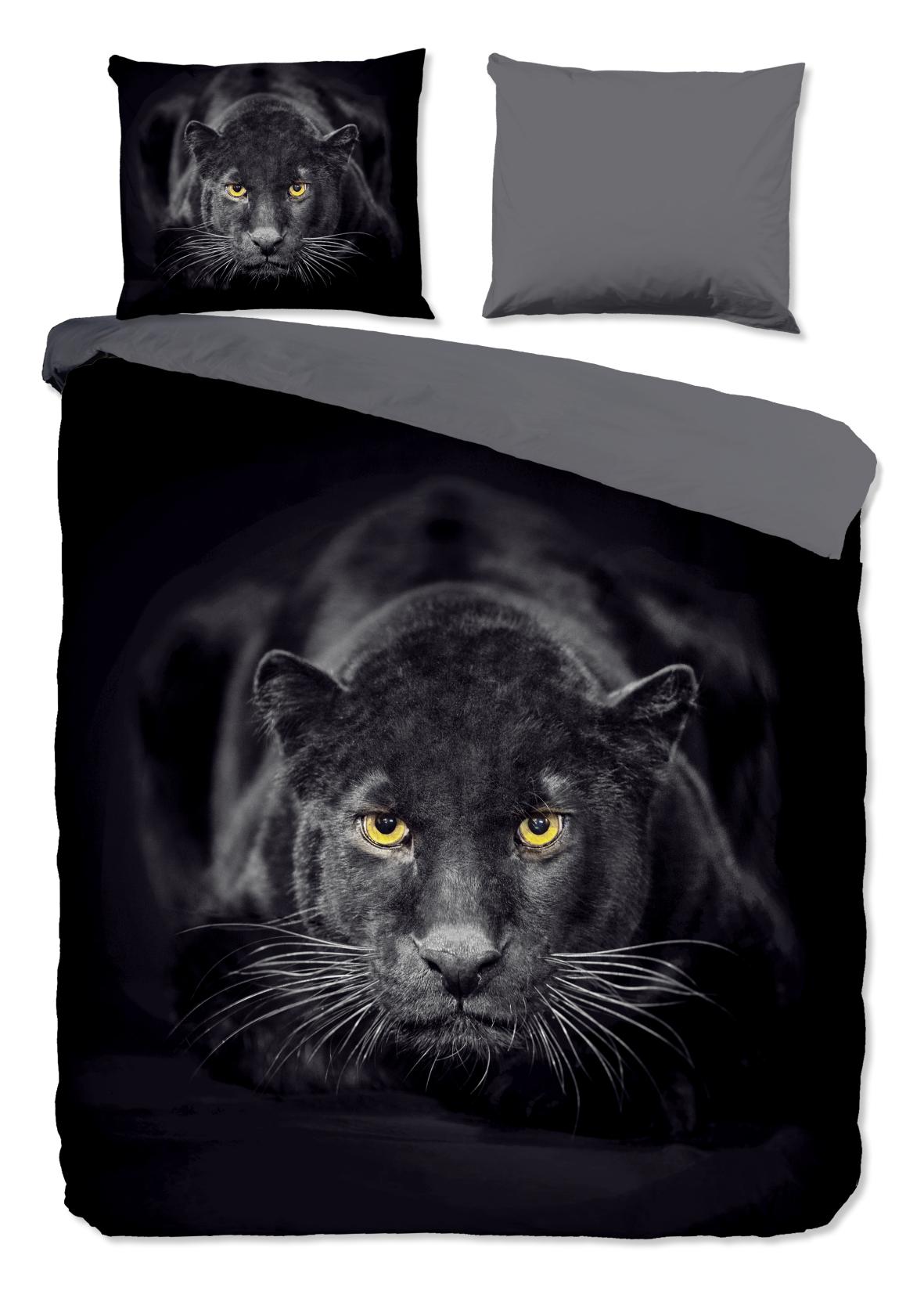 Pure - Dekbedovertrek - Panter - Black