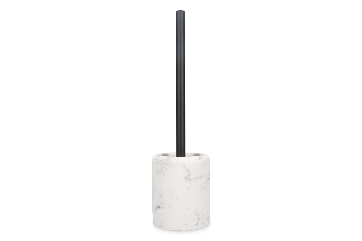 S&P - Toiletborstel 9,5xH37cm met houder marble white Suds