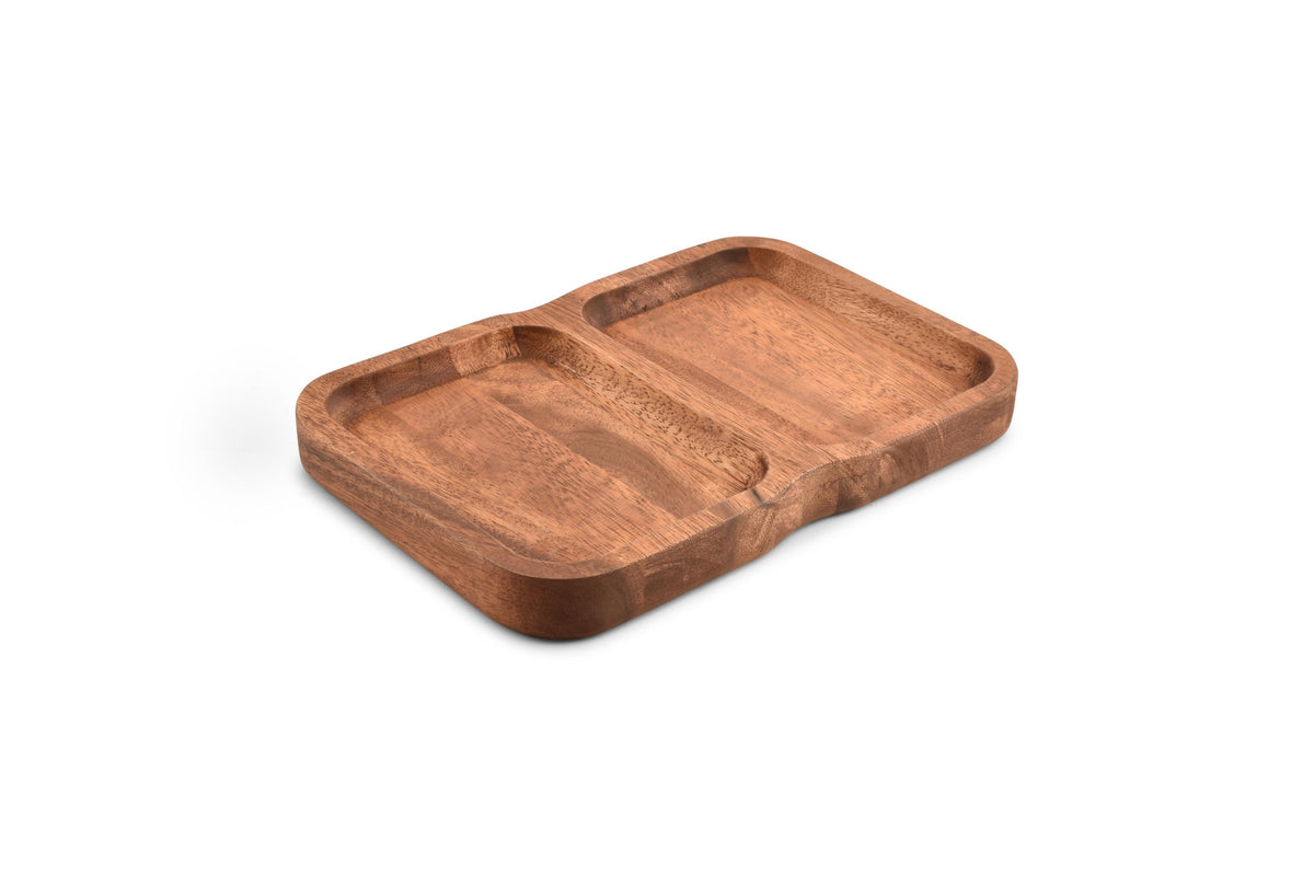 S&P - Serveerschaal 28x19xH3cm 2 delen Chop
