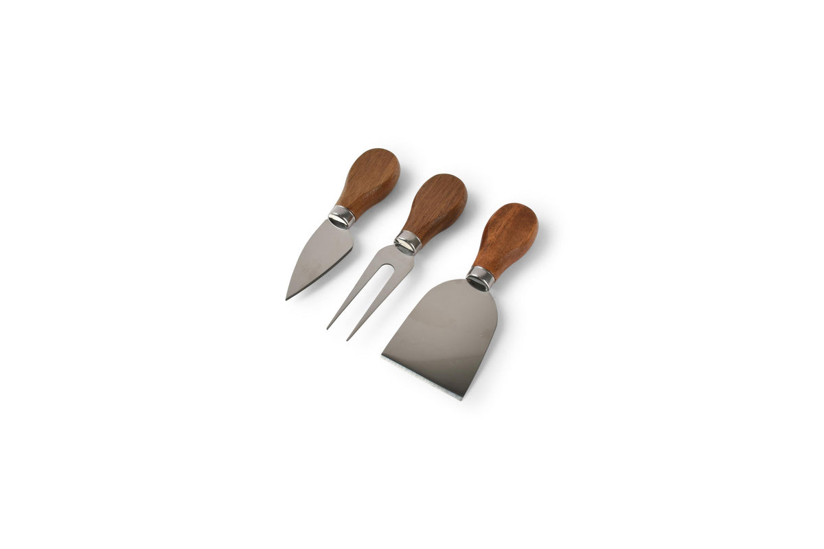 S&P - Kaasmessenset 3-delig hout Fromage