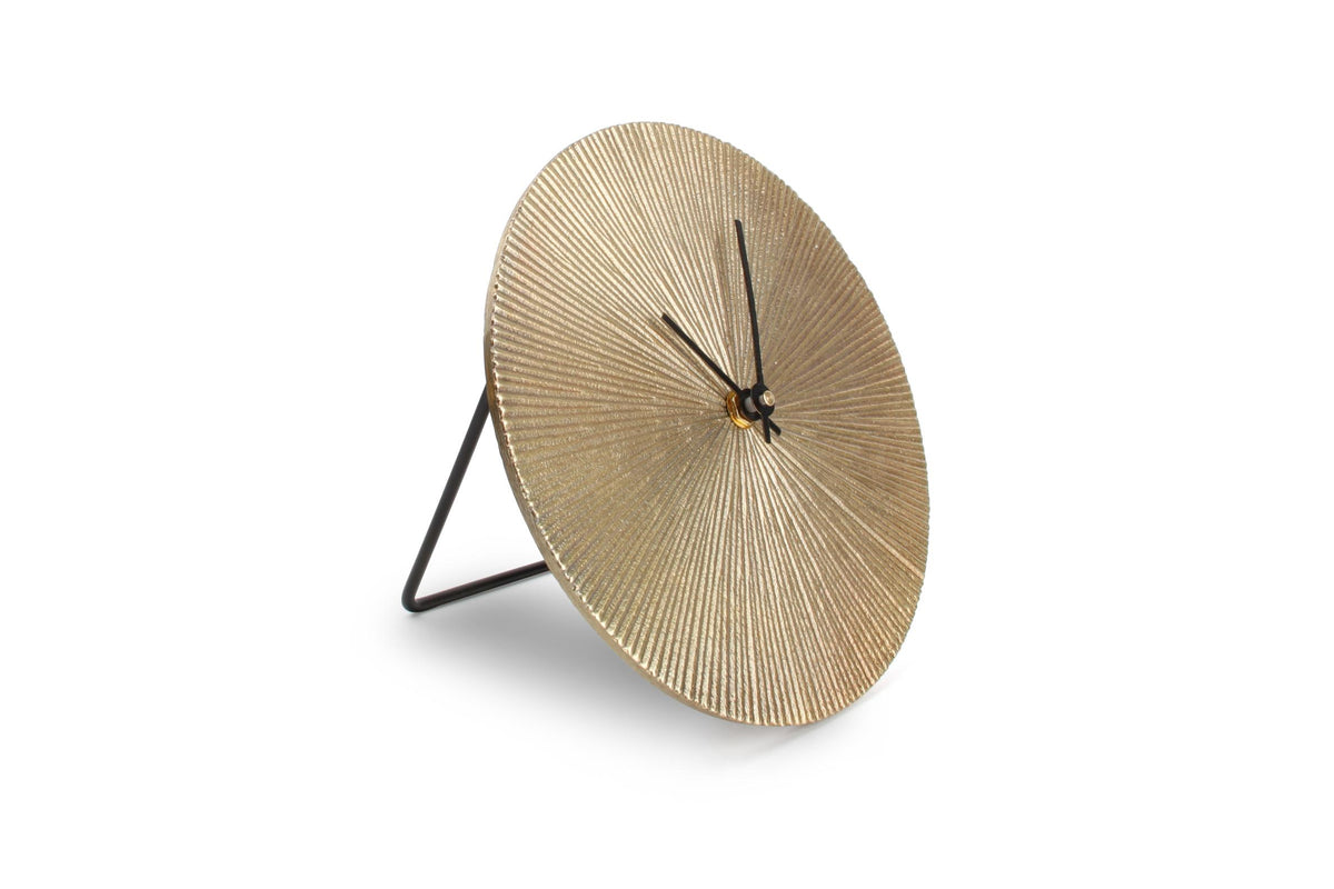S&P - Tafelklok 26cm goud ribble Zone