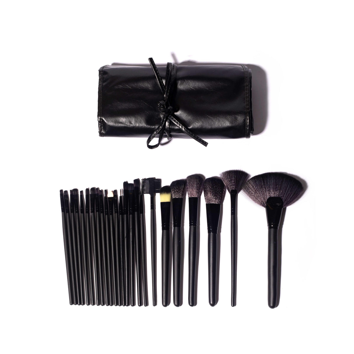Set Van 24 Make-Up Kwasten - Zwart
