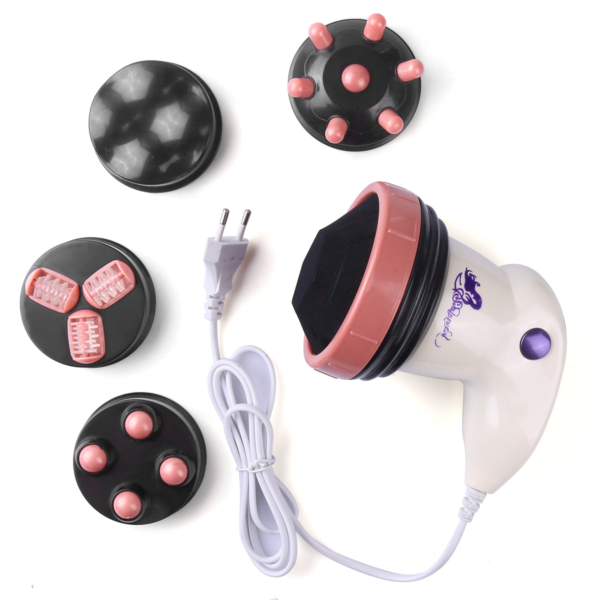 Anti-Cellulite Massageapparaat 4 In 1 - Zwart/Roze