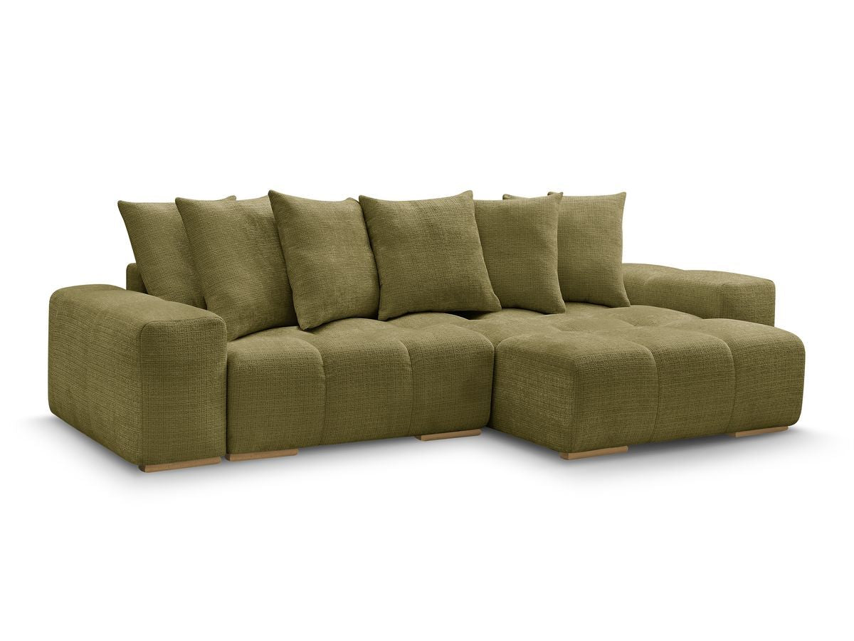 Canapé d'angle réversible convertible coffre ANAKIN tissu texturé