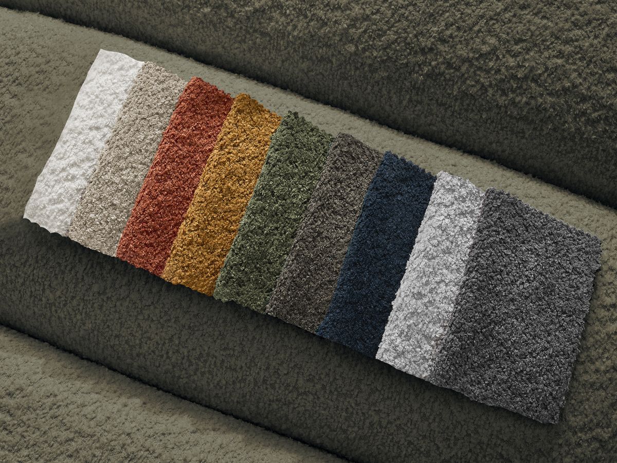 1-zits stoel voor modulaire bank ANNECY bouclé stof