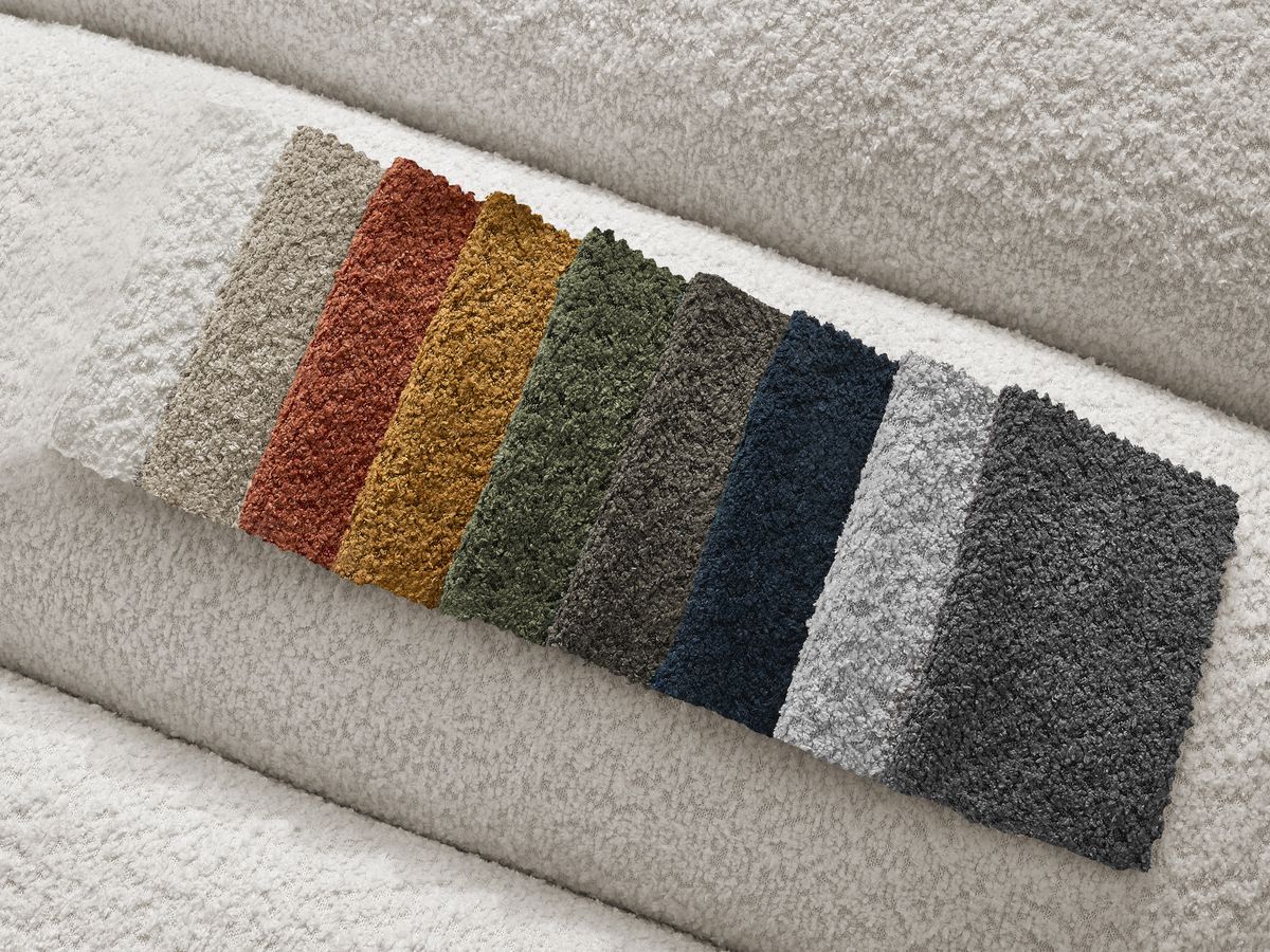1-zits stoel voor modulaire bank ANNECY bouclé stof