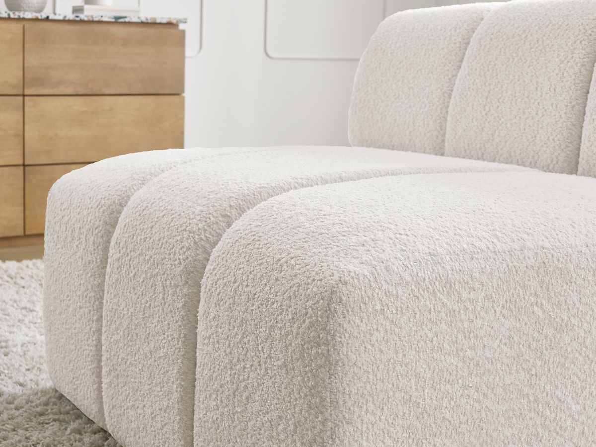 1-zits stoel voor modulaire bank ANNECY bouclé stof