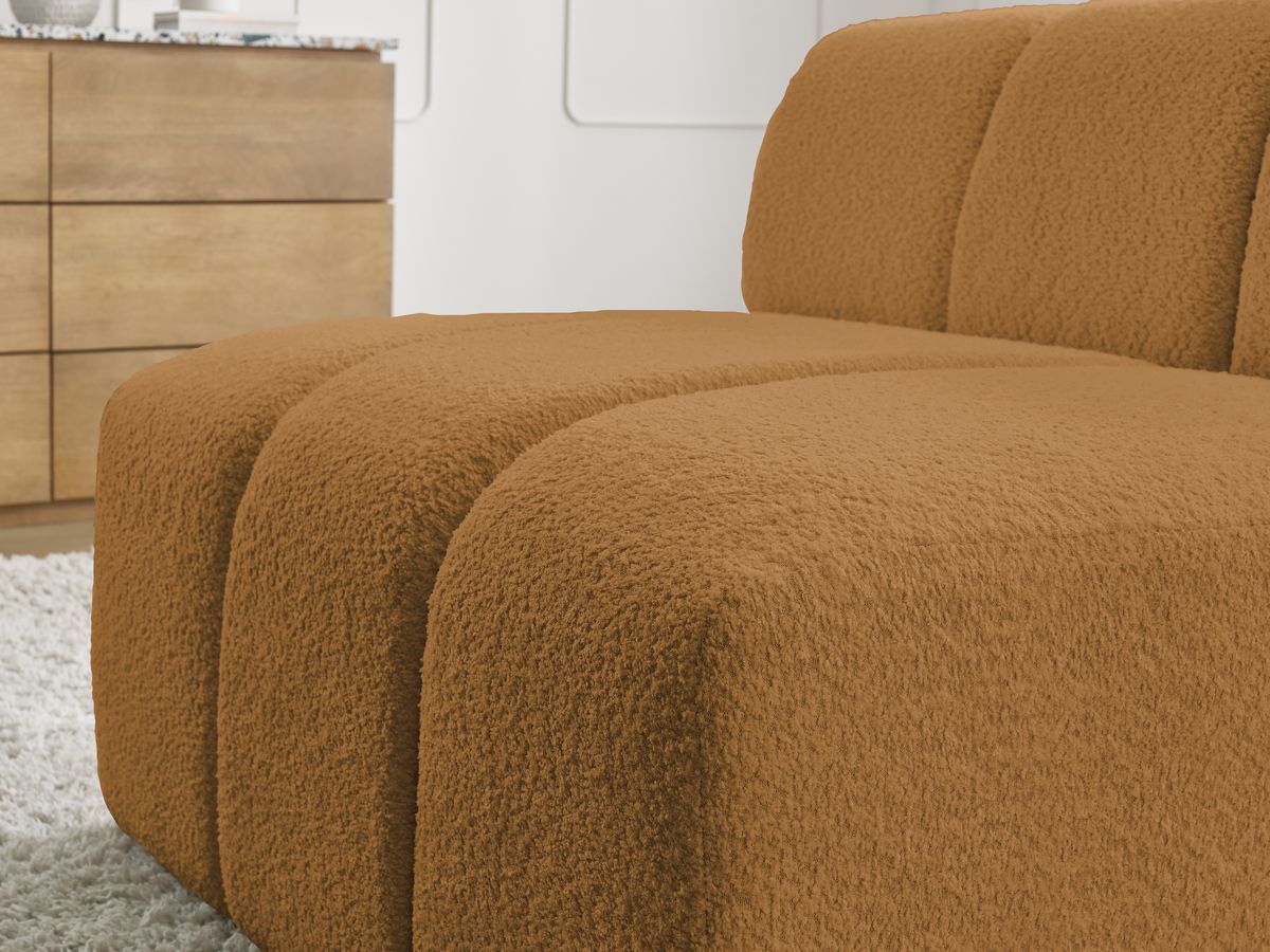 1-zits stoel voor modulaire bank ANNECY bouclé stof