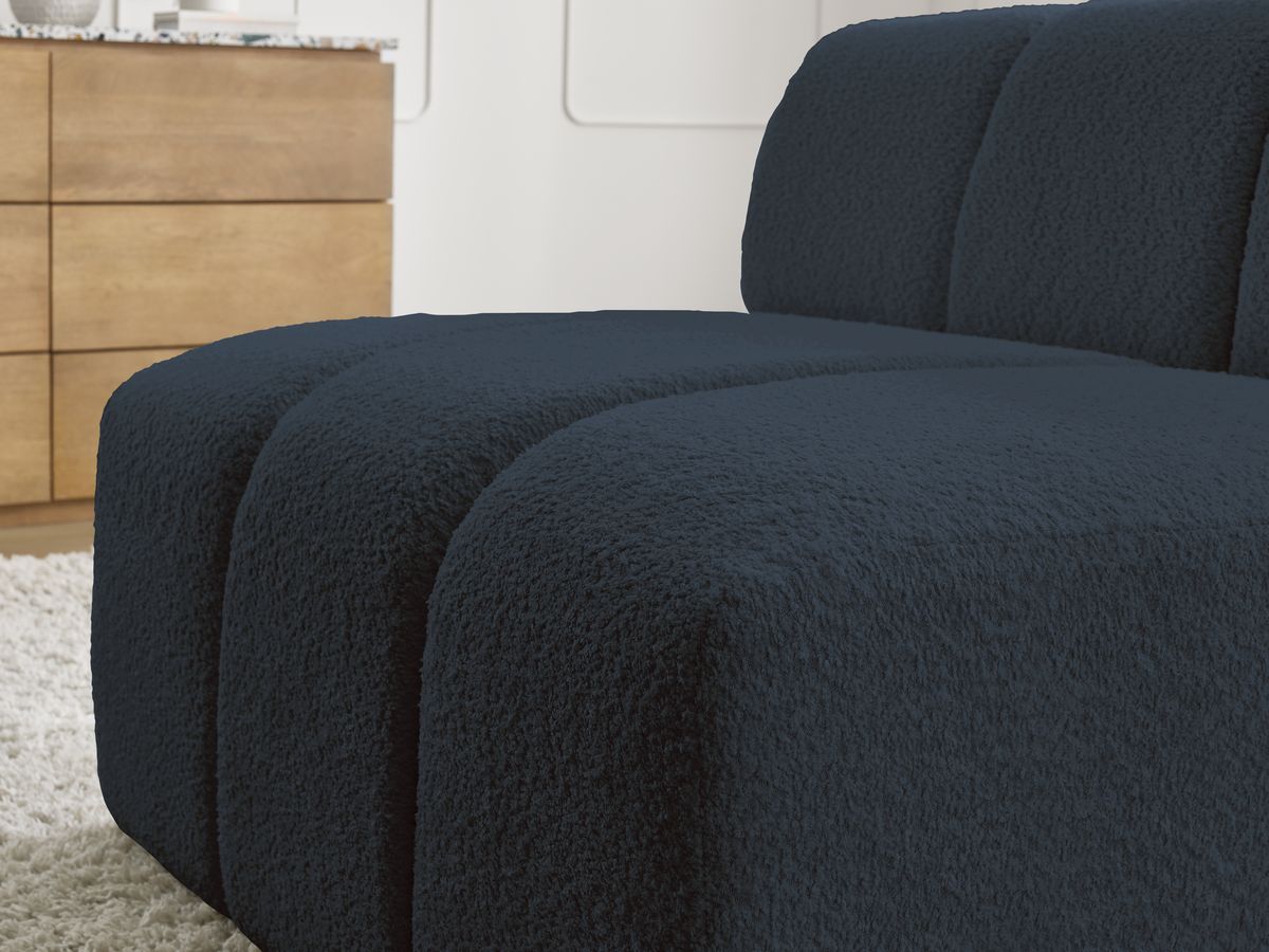 1-zits stoel voor modulaire bank ANNECY bouclé stof