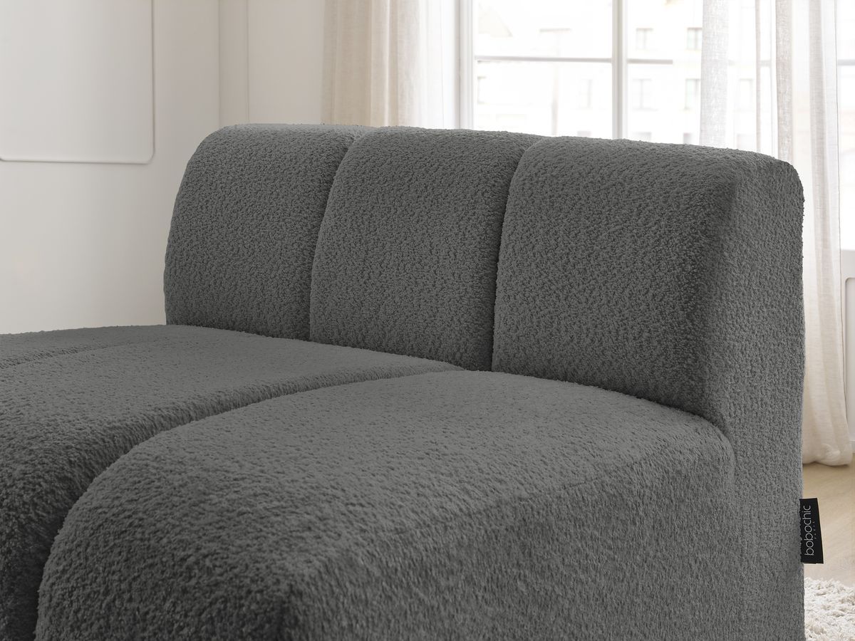 1-zits stoel voor modulaire bank ANNECY bouclé stof