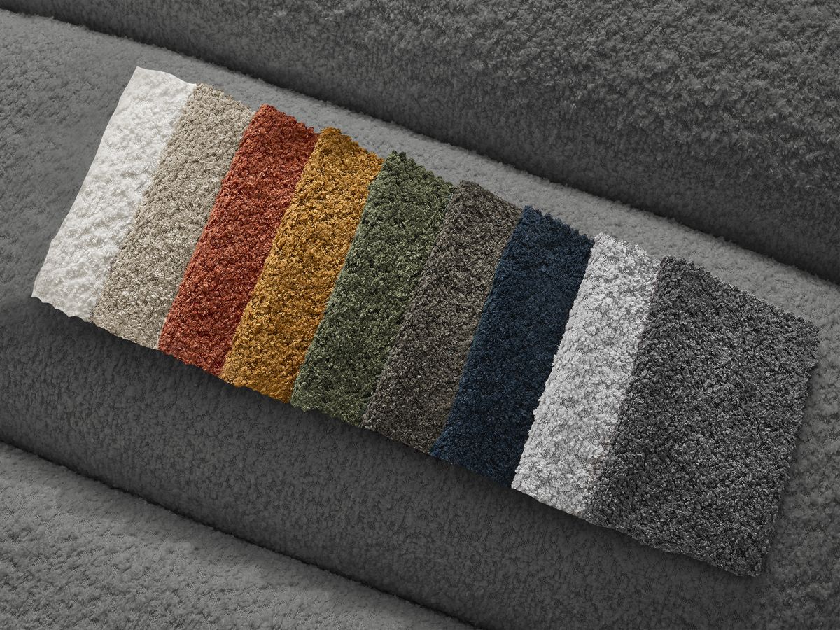 1-zits stoel voor modulaire bank ANNECY bouclé stof