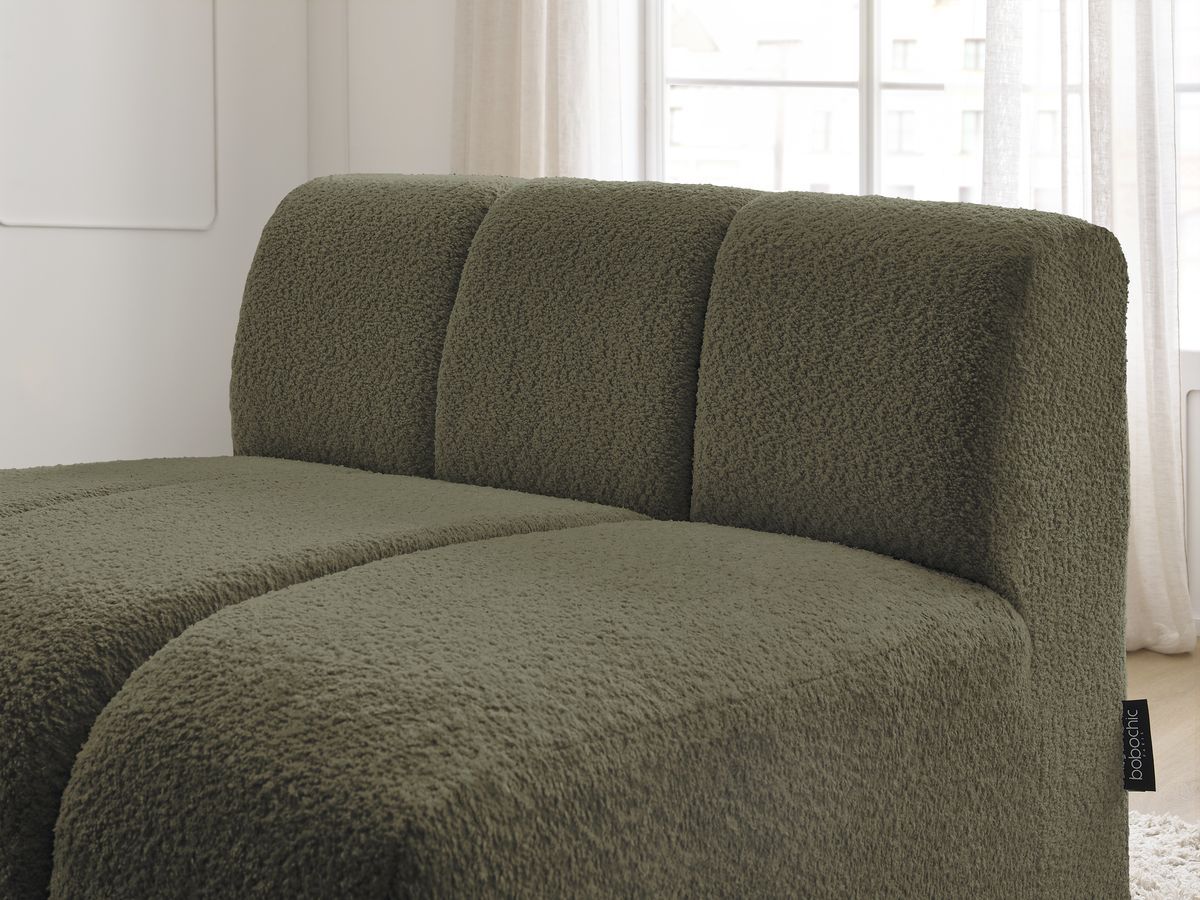 1-zits stoel voor modulaire bank ANNECY bouclé stof