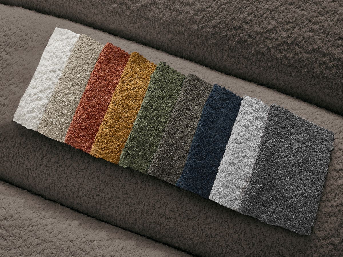 1-zits stoel voor modulaire bank ANNECY bouclé stof