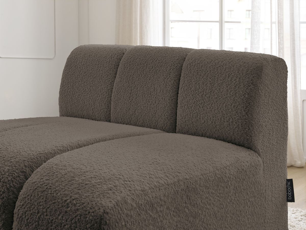 1-zits stoel voor modulaire bank ANNECY bouclé stof
