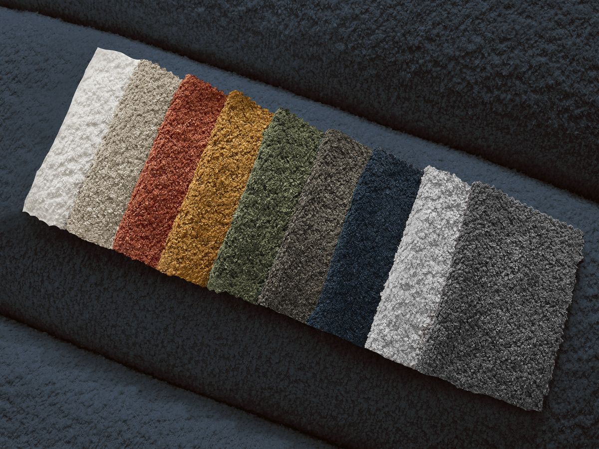 1-zits stoel voor modulaire bank ANNECY bouclé stof
