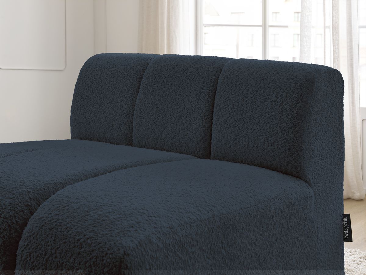1-zits stoel voor modulaire bank ANNECY bouclé stof