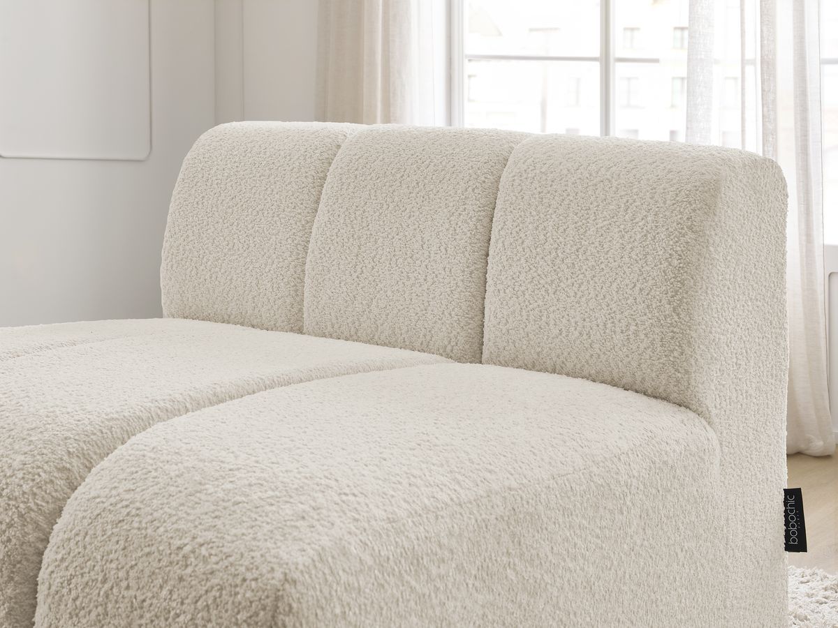 1-zits stoel voor modulaire bank ANNECY bouclé stof