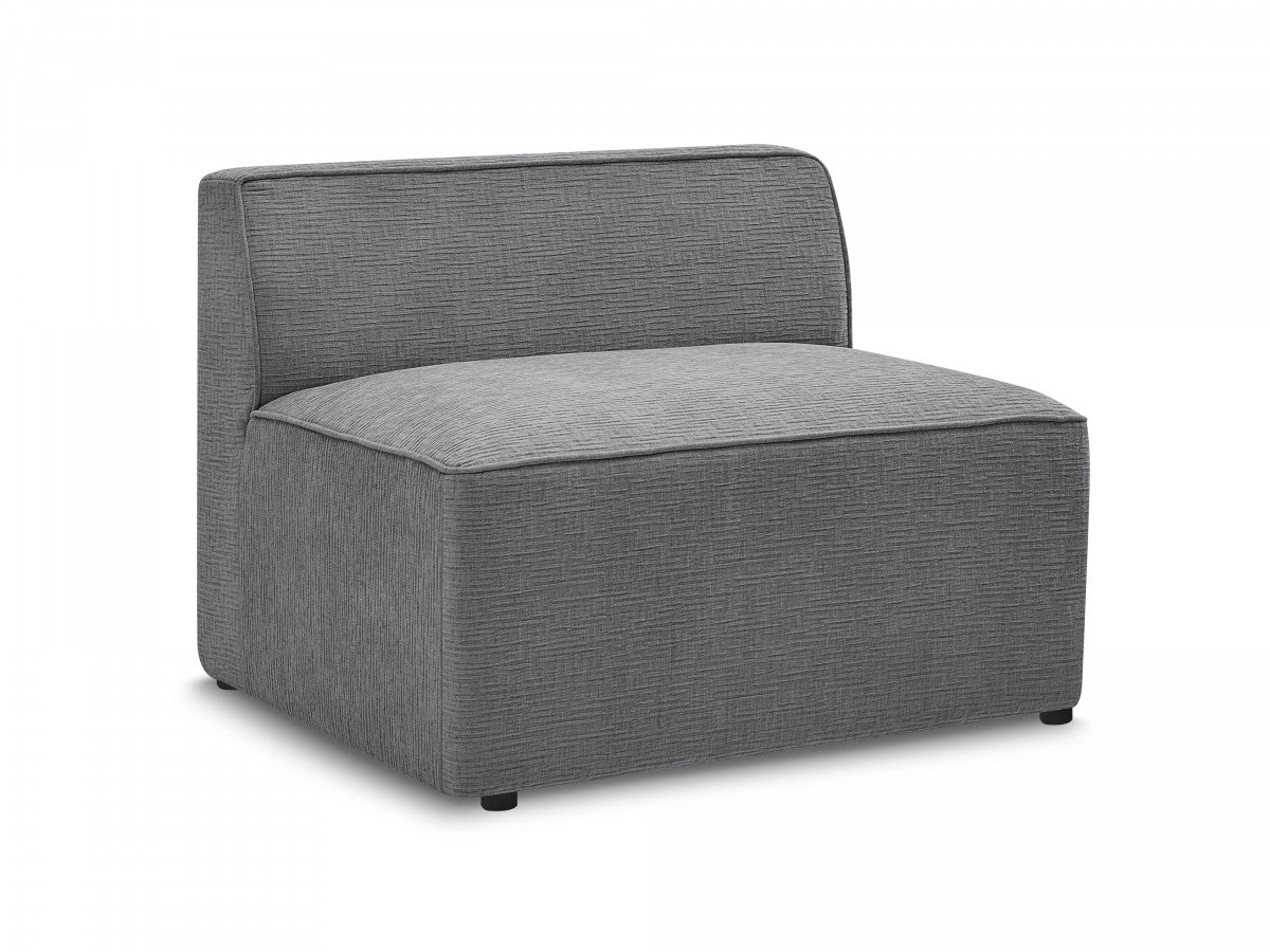 1-zits fauteuil voor modulaire bank ROUSSEAU met gestructureerde stof