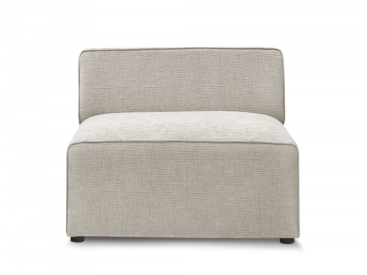 1-zits fauteuil voor modulaire bank ROUSSEAU met gestructureerde stof