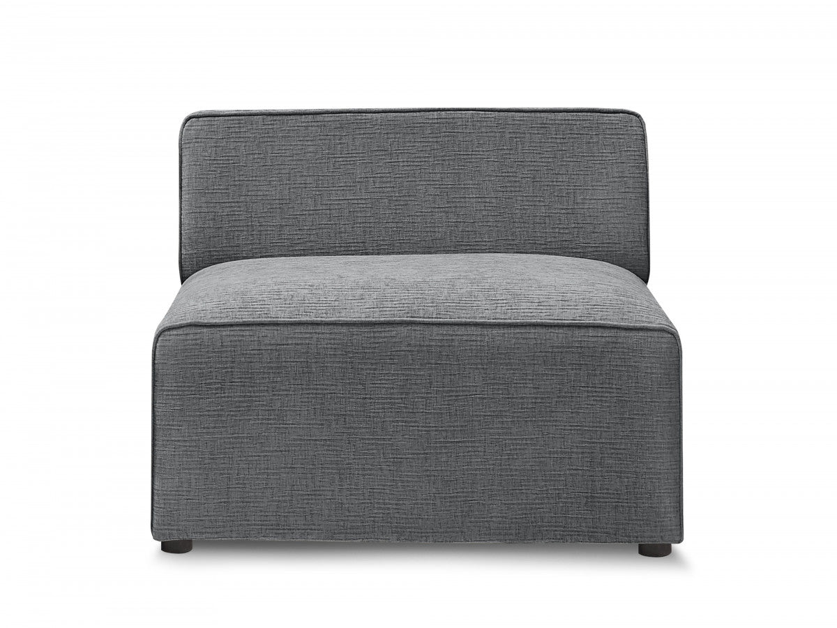 1-zits fauteuil voor modulaire bank ROUSSEAU met gestructureerde stof