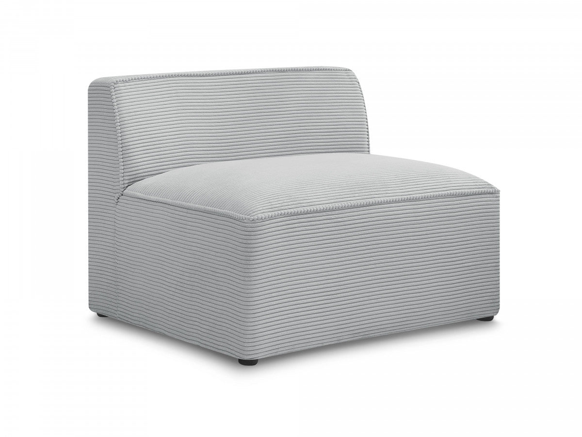 1-zits stoel voor modulaire bank ROUSSEAU ribfluweel