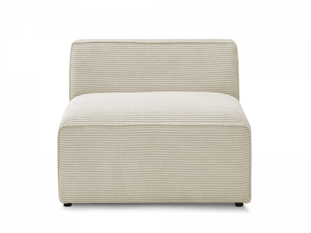 1-zits stoel voor modulaire bank ROUSSEAU ribfluweel
