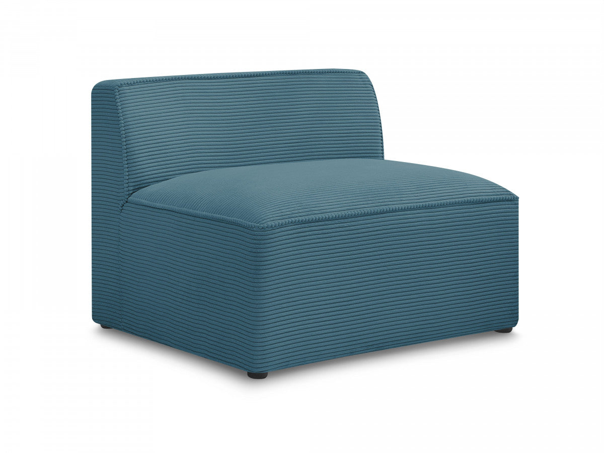 1-zits stoel voor modulaire bank ROUSSEAU ribfluweel