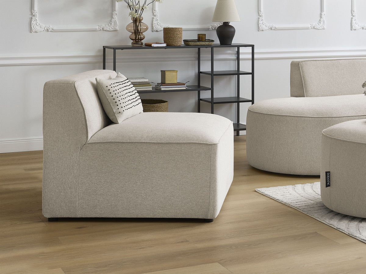 1-zits fauteuil voor modulaire bank ROUSSEAU gemêleerde stof