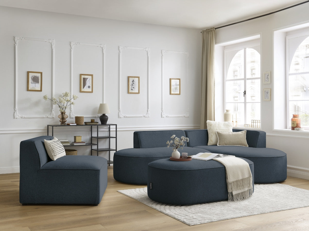 1-zits fauteuil voor modulaire bank ROUSSEAU gemêleerde stof