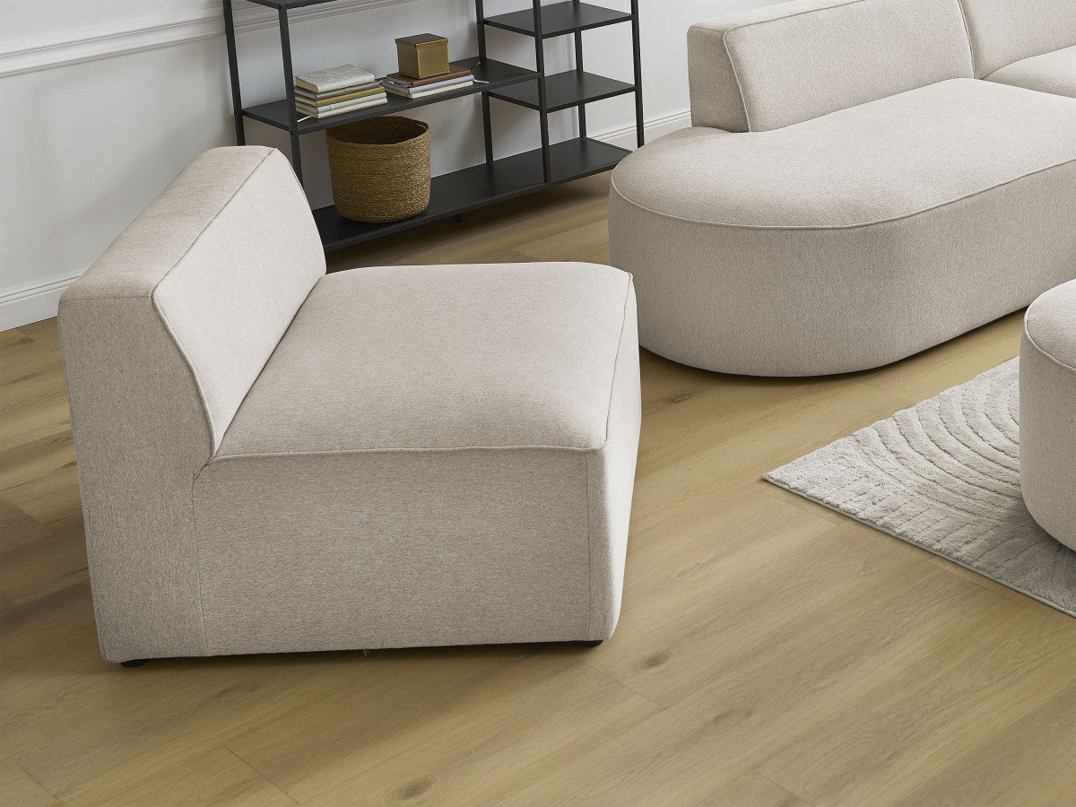 1-zits fauteuil voor modulaire bank ROUSSEAU gemêleerde stof