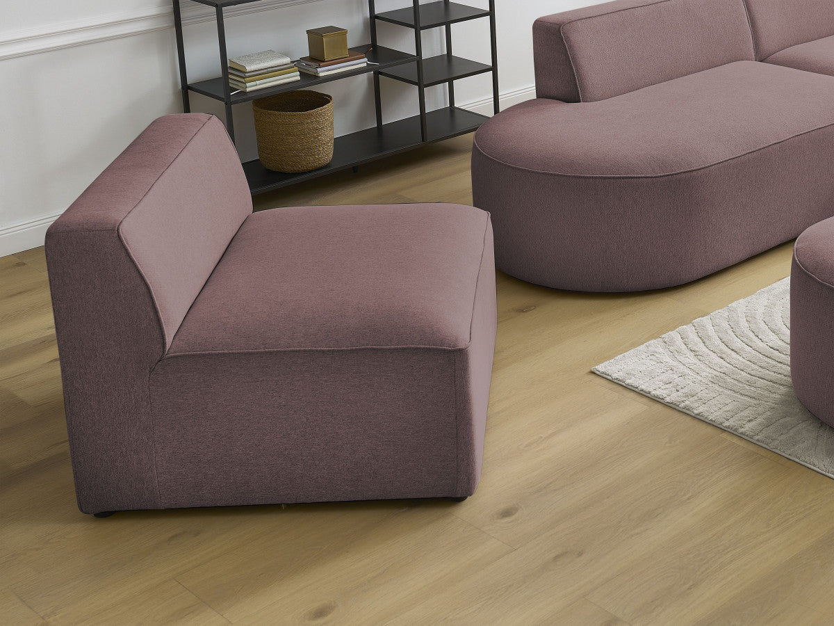 1-zits fauteuil voor modulaire bank ROUSSEAU gemêleerde stof
