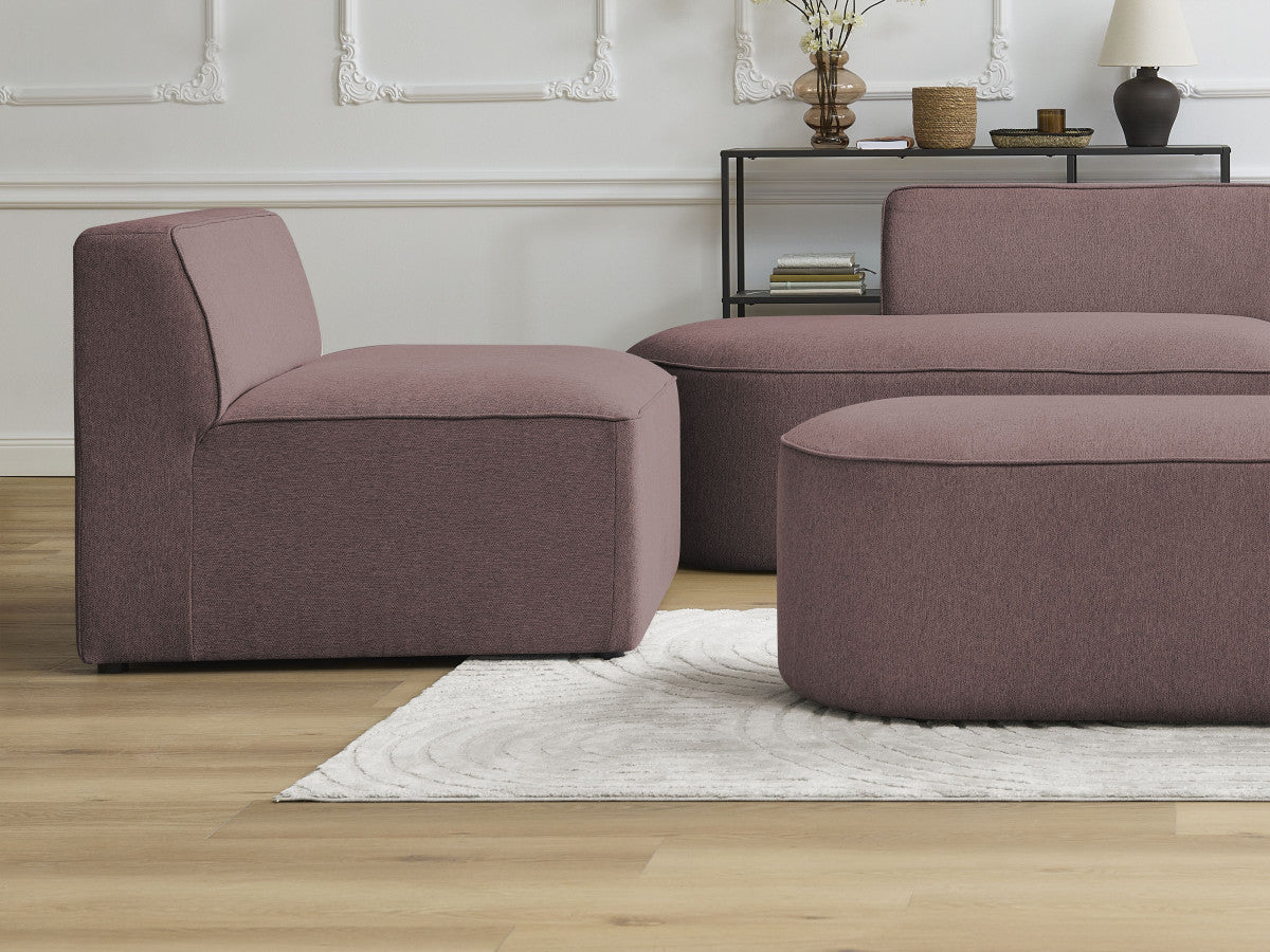 1-zits fauteuil voor modulaire bank ROUSSEAU gemêleerde stof