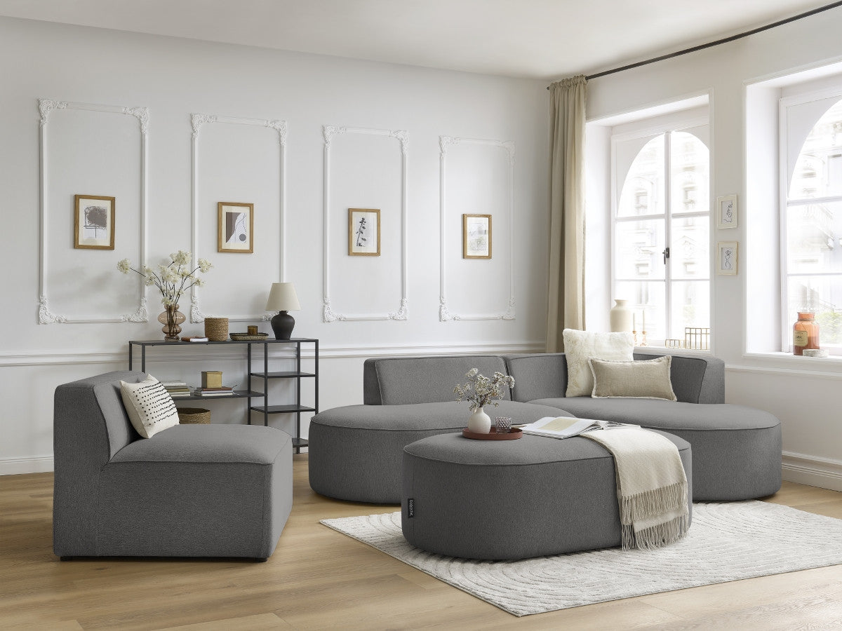 1-zits fauteuil voor modulaire bank ROUSSEAU gemêleerde stof