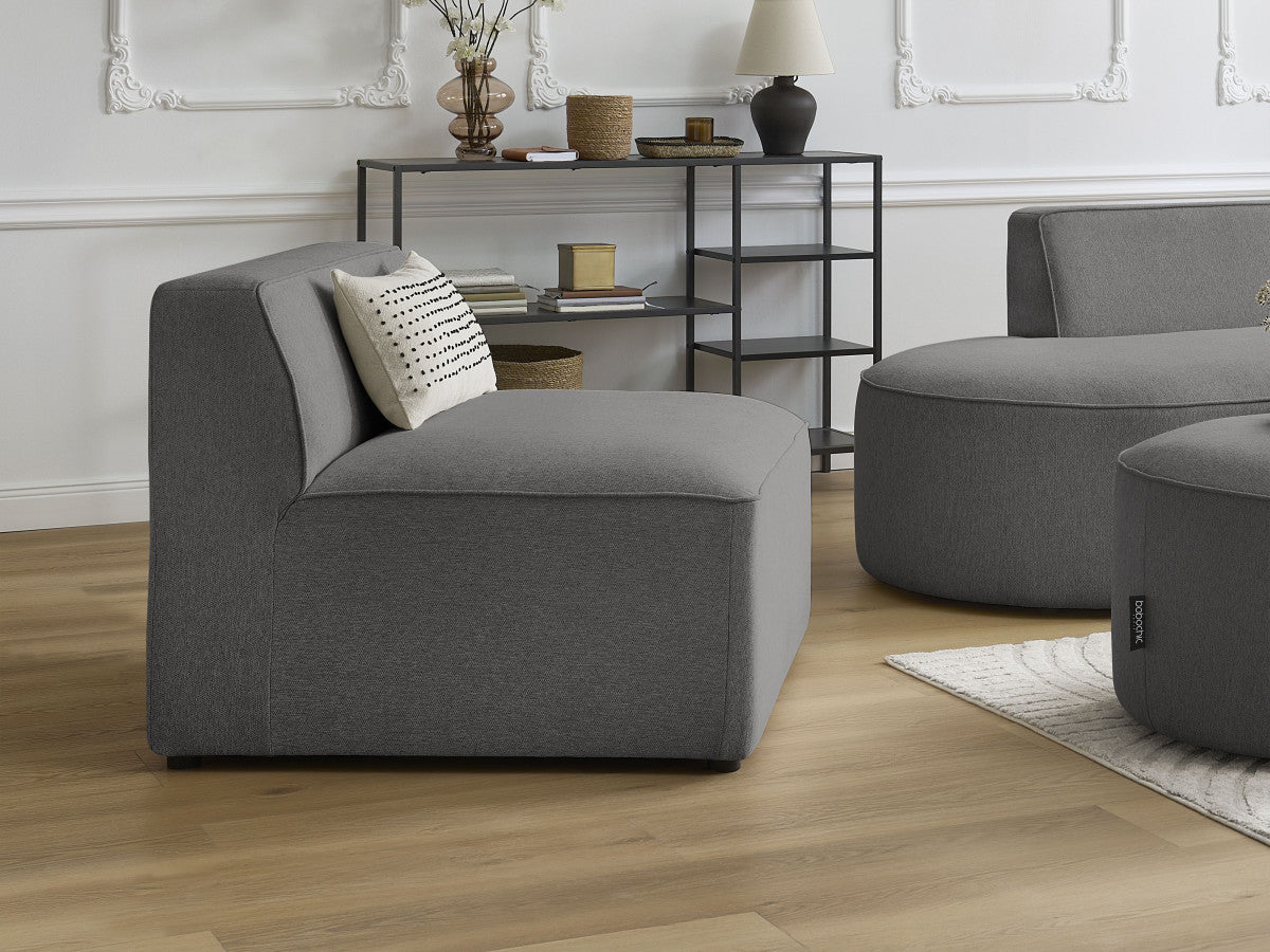 1-zits fauteuil voor modulaire bank ROUSSEAU gemêleerde stof