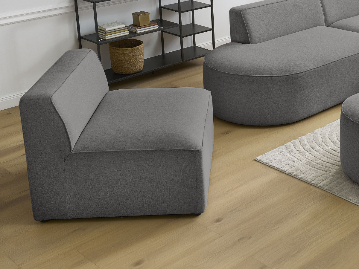 1-zits fauteuil voor modulaire bank ROUSSEAU gemêleerde stof