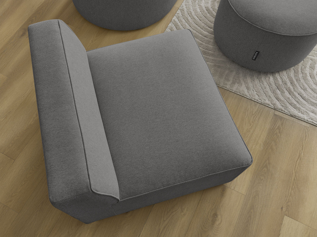 1-zits fauteuil voor modulaire bank ROUSSEAU gemêleerde stof