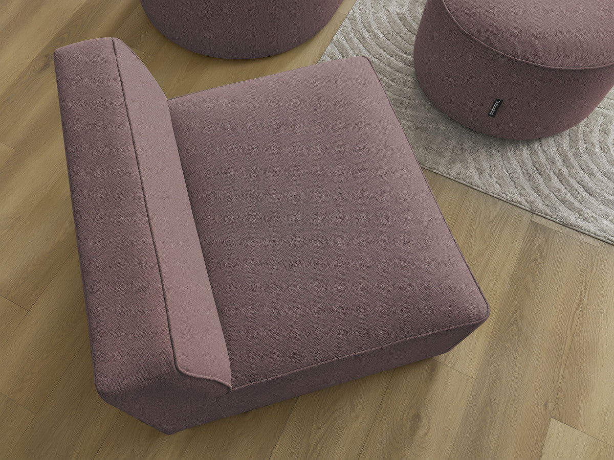 1-zits fauteuil voor modulaire bank ROUSSEAU gemêleerde stof