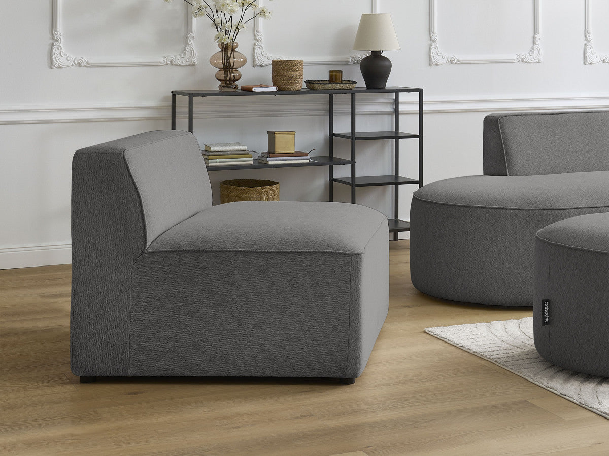 1-zits fauteuil voor modulaire bank ROUSSEAU gemêleerde stof