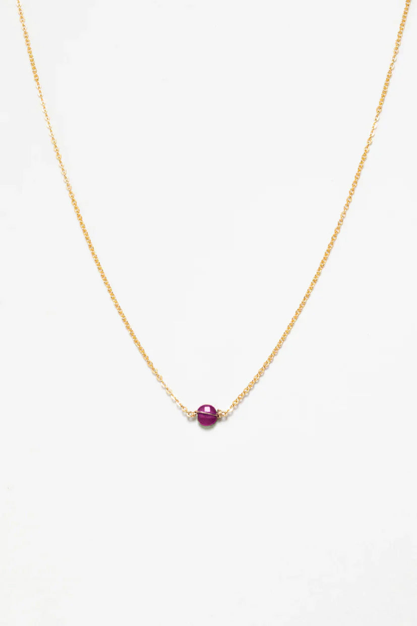 Necklaces - Stella Goud - Robijn
