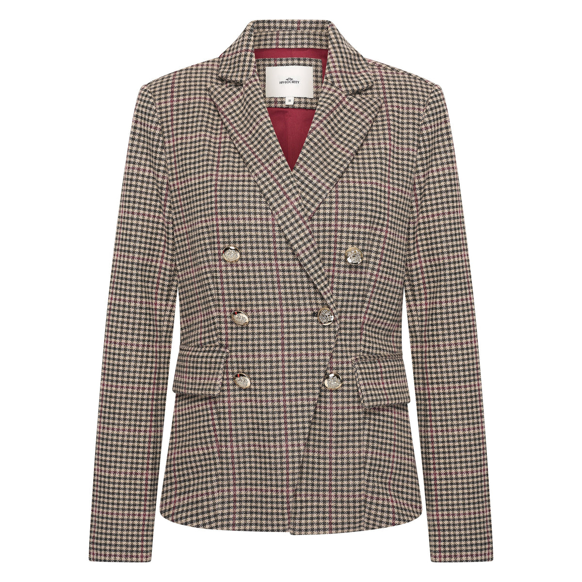 Hv Society - Blazer - Burgundy