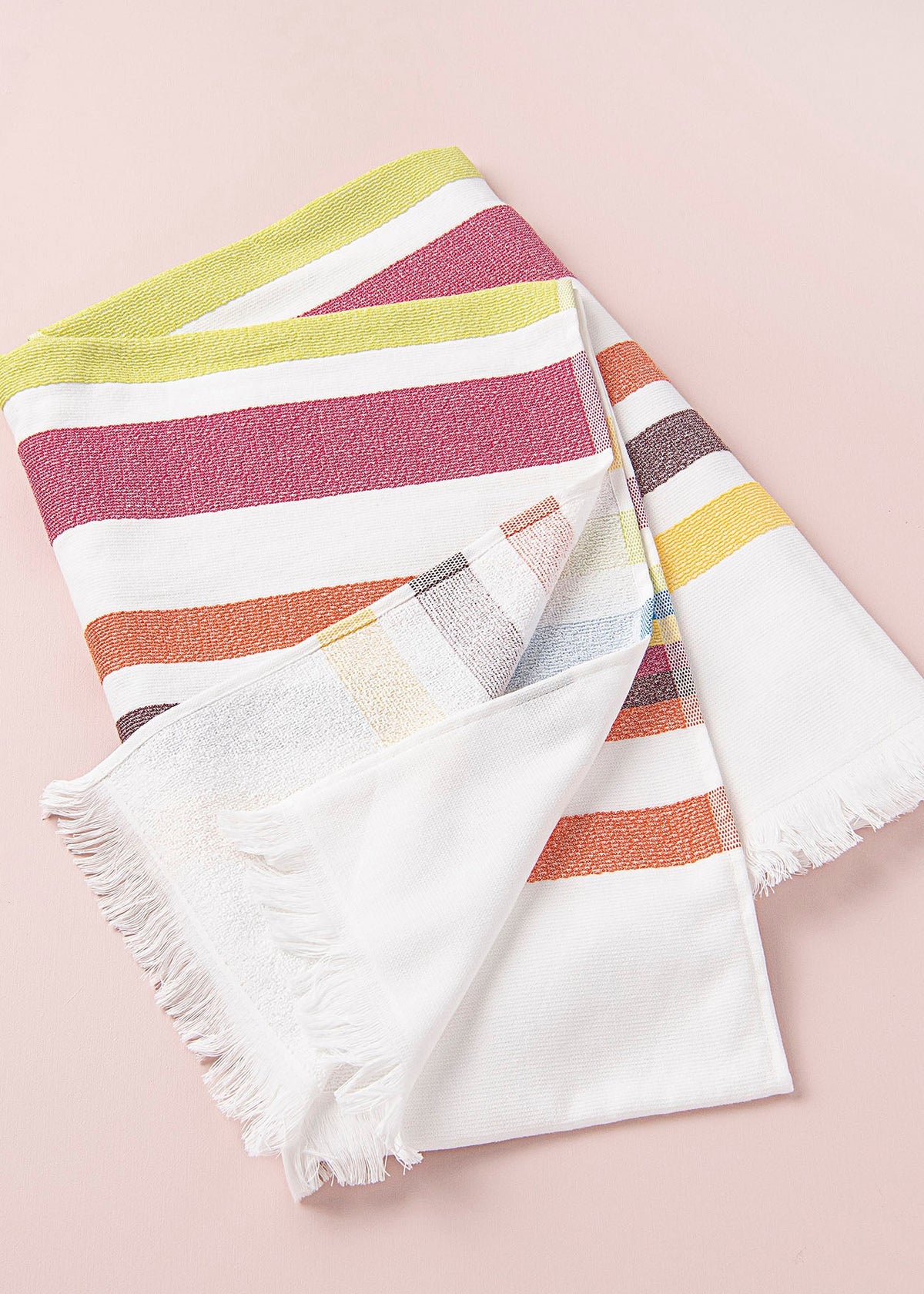 Mia Zia - SoloLinge de Plage Haut de Gamme - Fouta Handdoek - Het thema "Solo" witte achtergrond