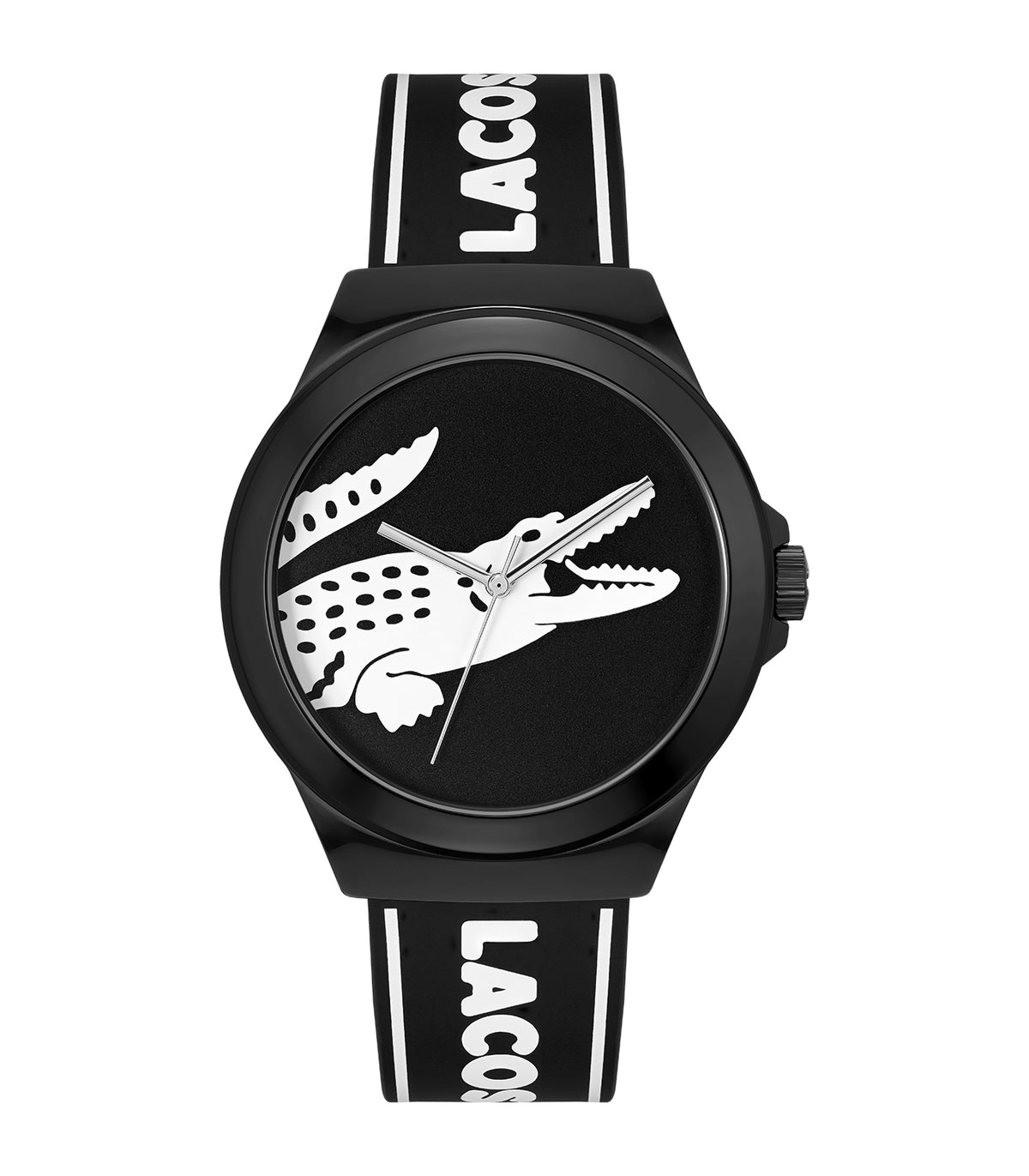 Lacoste - Lifestyle - Man - Zwarte Armband - Zwarte Wijzerplaat - Zwarte Kast