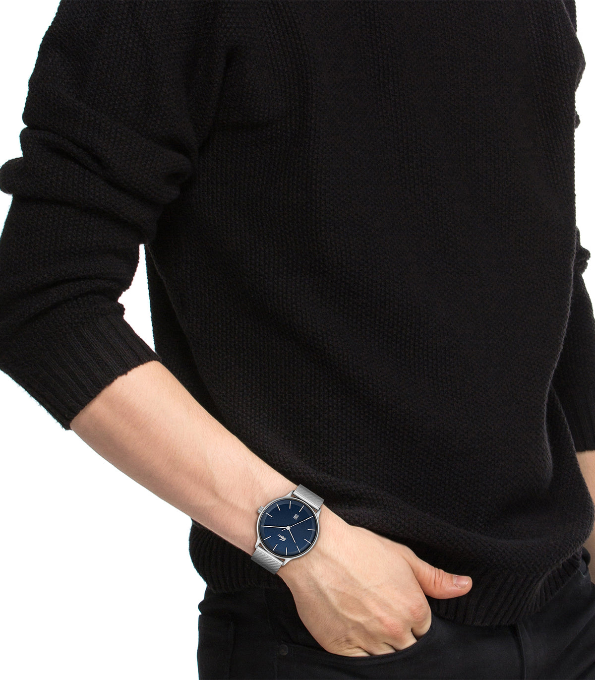 Lacoste - Classic Elegance - Man - Zilveren Armband - Blauwe Wijzerplaat - Zilveren Kast